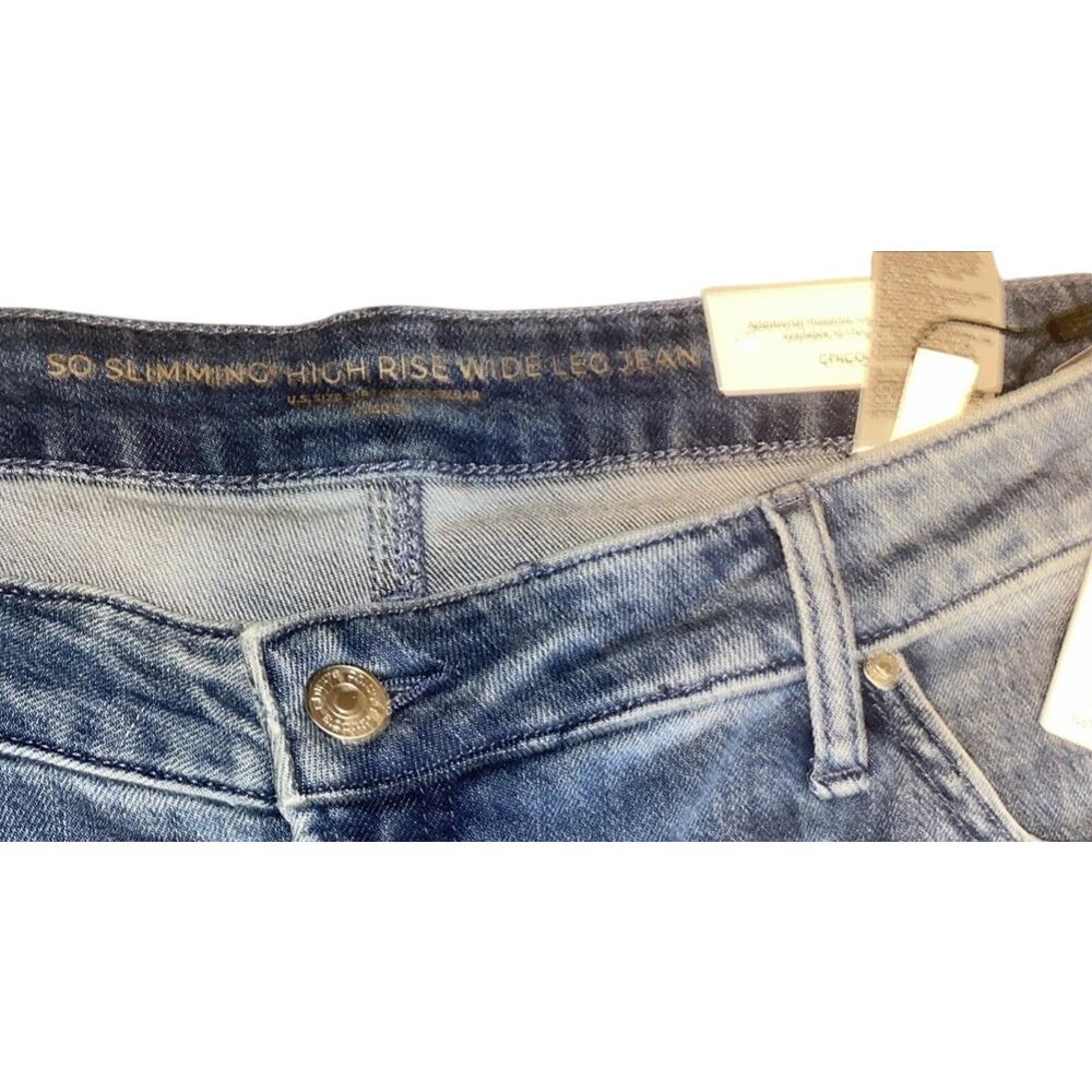Embellished Embroidered Chico’s NWT Women’s Jeans Wide Leg Size 4R / US 20R - Picture 6 of 13